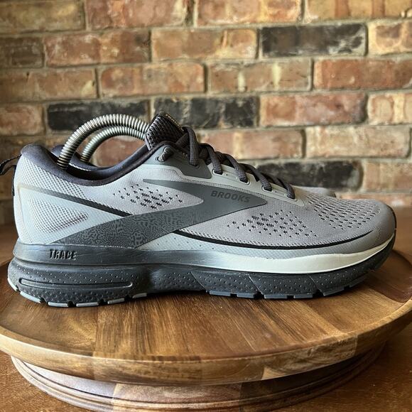 Brooks Trace 3 Gray Black Road Running Walking Shoes Sneakers Men's 9.5 - Picture 2 of 16